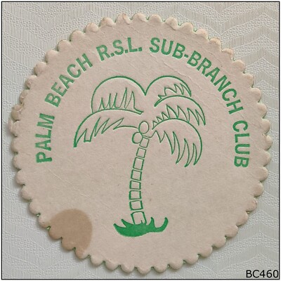Palm Beach RSL Sub-Branch Club Coaster (A) (B460)