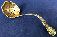 ANTIQUE Mechanic Sterling Co Sterling Silver 6" SUGAR SIFTER SPOON