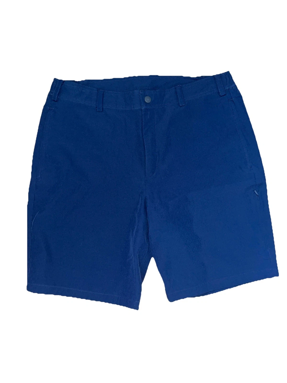 Mack Weldon Radius Flex Shorts Mens L Navy Blue Tech Performance