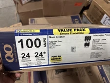 square d 100 amp main breaker panel 24 Space 24 Circuit