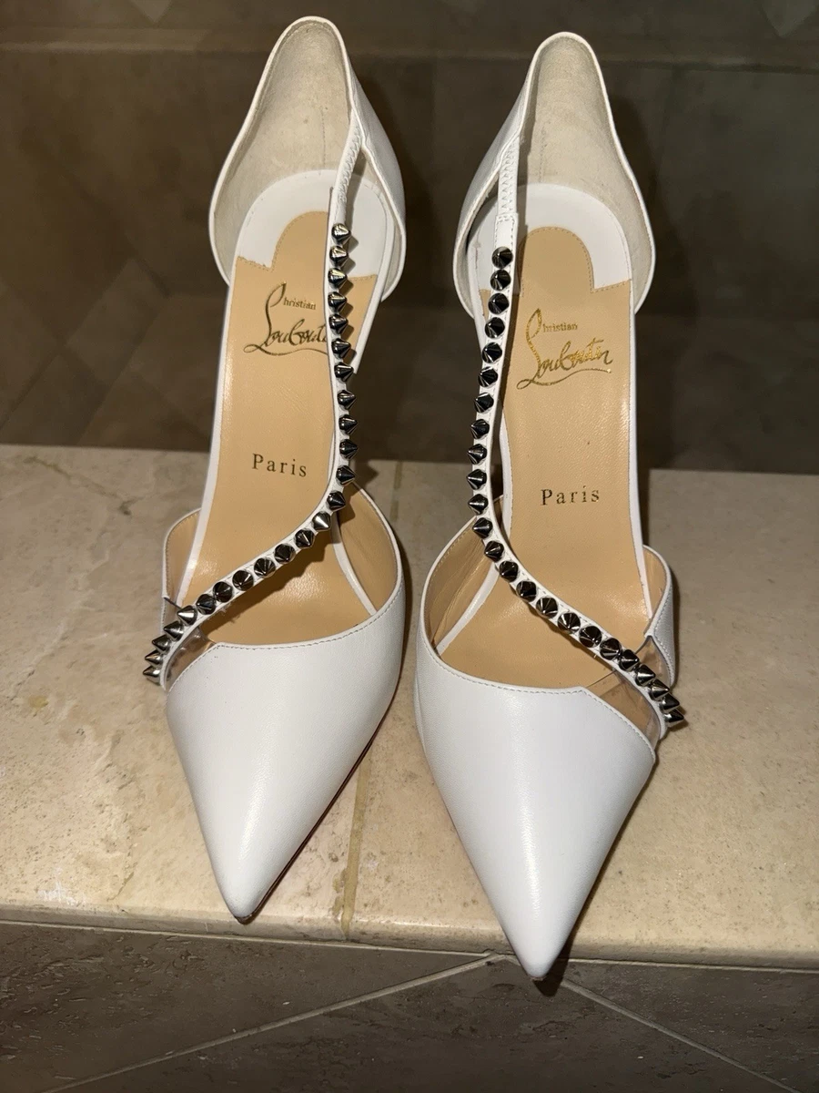 Christian Louboutin Women's White Spikes for sale | eBay