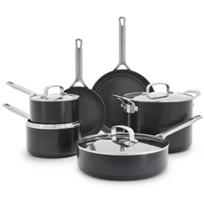 GreenPan x Bobby Flay Hard Anodized Nonstick 10 Piece Cookware Set, PFAS-Free