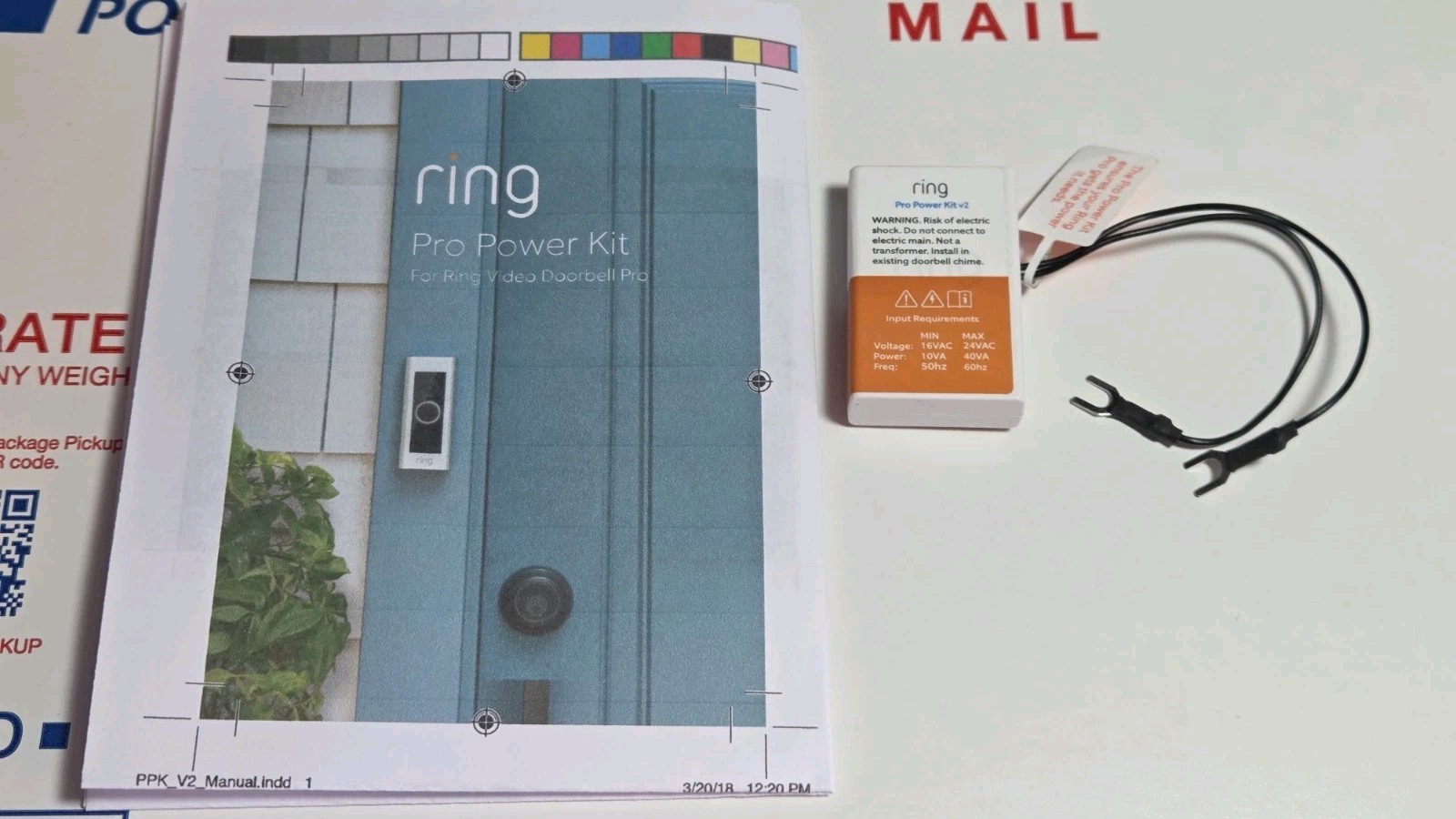 Ring Doorbell Pro Wi-Fi Power Kit V2 V3 - Read Description P