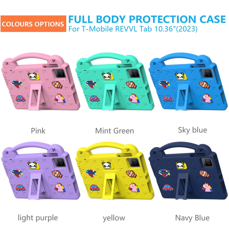 Kids Case For T-Mobile Revvl Tab 5G 10.36" 2023 Shockproof Handle Stand Cover - Image 2 of 4
