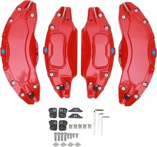 Brake Caliper Covers Set 4pcs Aluminium Alloy Red Brake Caliper Covers Red