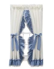 Ellis Curtain Madelyn Ruffled Victorian Priscillas 1.5" Rod Pocket Curtain