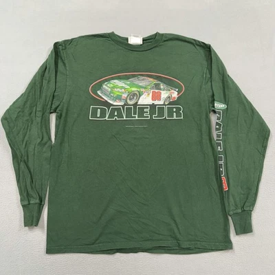 Dale Earnhardt Jr Shirt Mens Large Green NASCAR Racing 88 Winner's Circle - Image 1 of 4