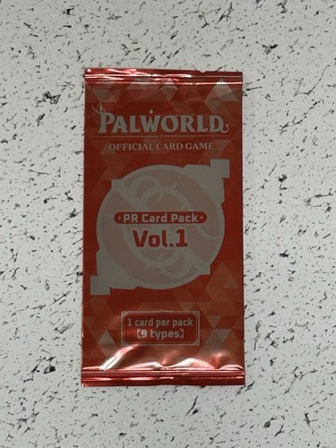 Palworld Official Card Game PR Card Pack Vol.1 Promo Pack, 1 Pack 1 Card
