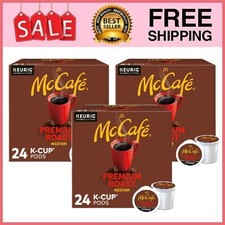 3 Box McCafe Premium Roast Coffee K-Cup Coffee Pods, Medium Roast, 24 Count