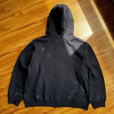Supreme MM6 Maison Margiela Box Logo Zip Up Hooded Sweatshirt Navy