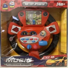 IQ  Toys Toy Steering Wheel Musical Driving Wheel Lights & Sounds NEW!