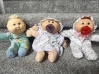 Cabbage Patch Kid Bean Butt Babies BBB's Set of 3 Dolls 2 Soft PACIFIER Babies!