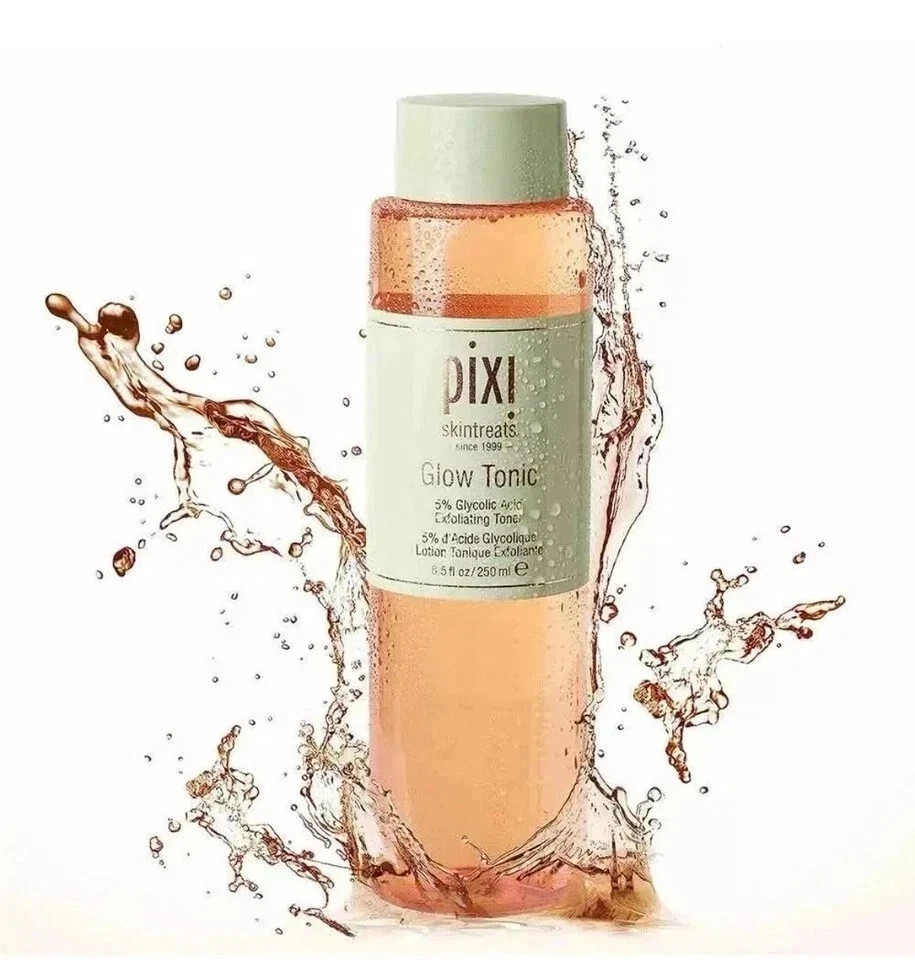 Pixi Glow Tonic 250ml Exfoliating Toner with Glycolic Acid for Radiant Skin NEW