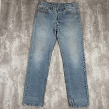 Vintage Levis 501 Jeans Mens 34x36 32x32 Straight Made USA Fade Wash Denim 90s