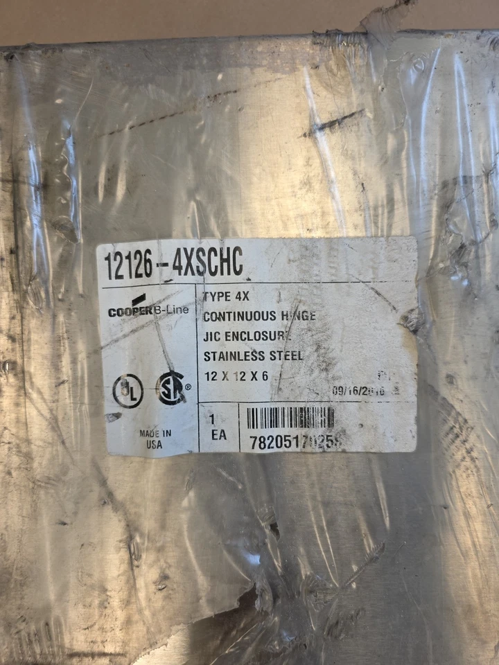 Caja de panel B-Line 12126-4XSCHC JIC 12" X 12" X 6" NEMA 4X Foto 2 de 3