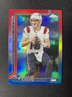 Topps 2025 Chrome Drake Maye #207 Red White and Blue Refractor
