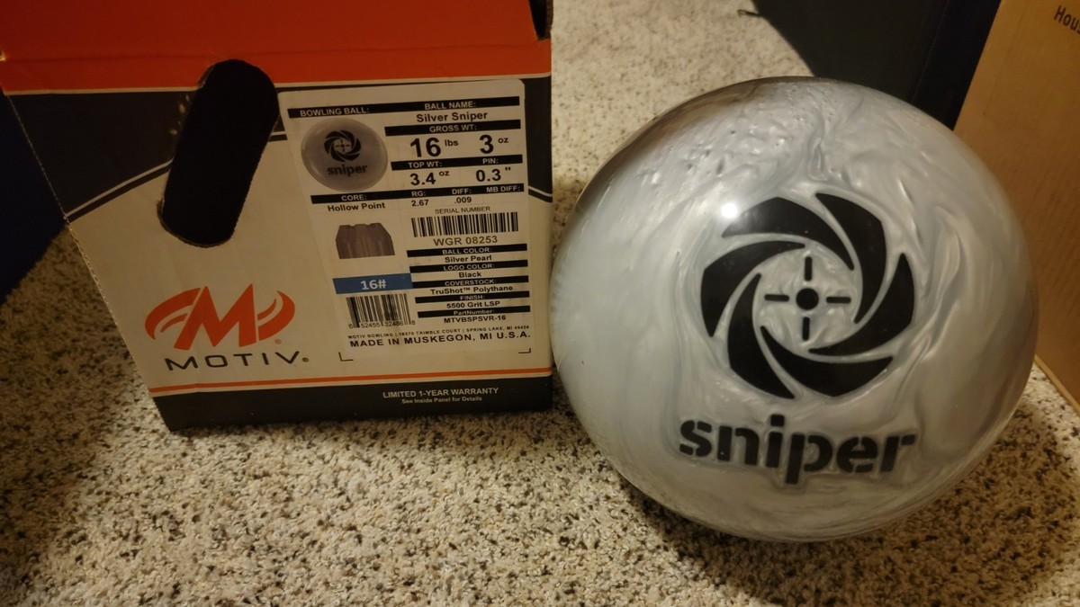 t MOTIV Sniper スナイパー 15p ボウリングボール Motiv Silver Sniper Bowling Ball - 123Bowl