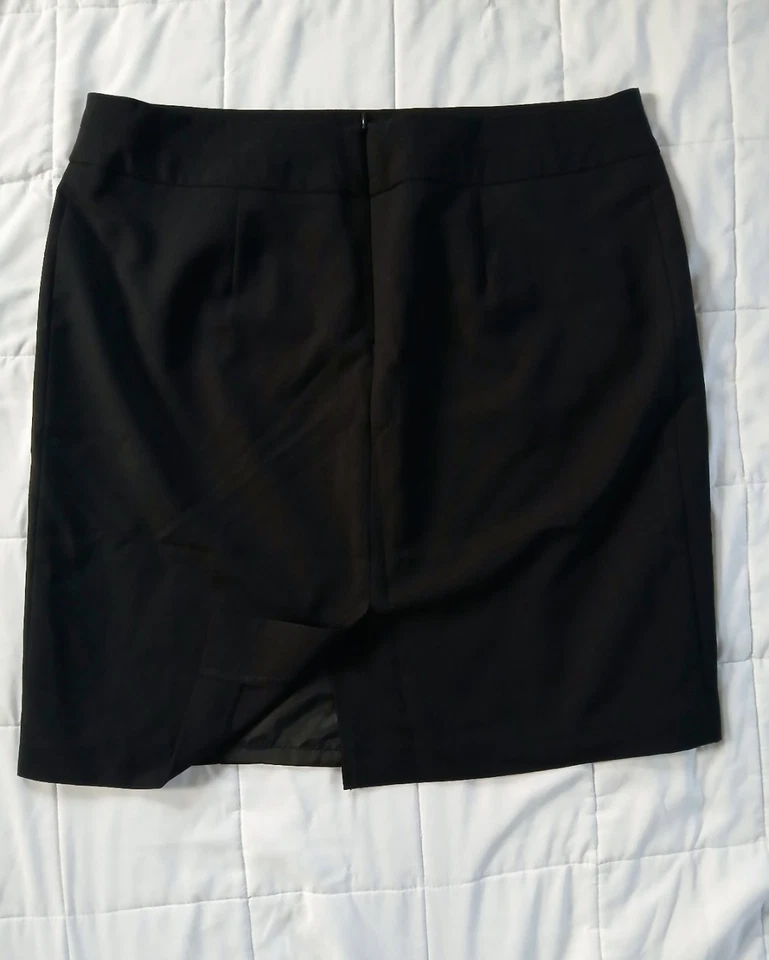 George Black Dress Skirt W/Slit In Back Size 16 - Image 2 of 3