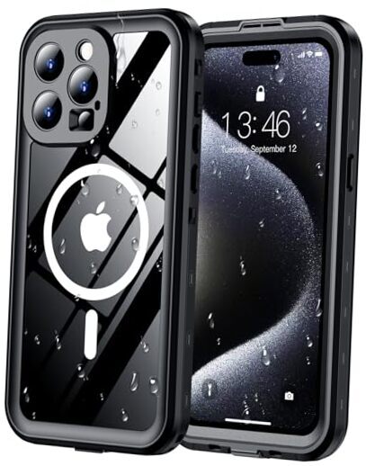 for iPhone 15 Pro Case Waterproof, [Built-in iPhone 15 Pro 6.1