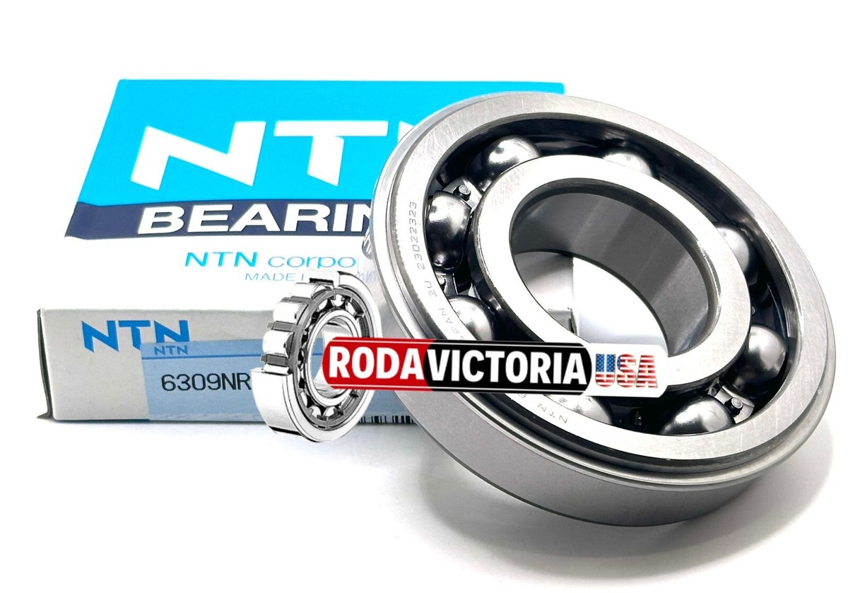 NTN JAPAN 6309 NR BALL BEARING, OPEN TYPE, NO SEALS + SNAP RING