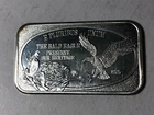 1975 USSC The Bald Eagle 1 Oz .999 Silver Art Bar
