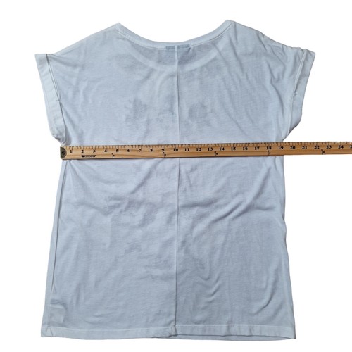 Women's Short Sleeve Solid Tops Casual Polyester Cotton Shirt Loose Blouse Sz L - Picture 18 of 22
