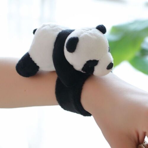 Soft Plush Hand Ring PP Cotton Snap Wrap Cute Panda Slap Bracelet - Picture 1 of 15