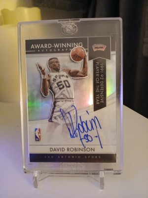 David Robinson on card Auto 2021 Panini Prizm