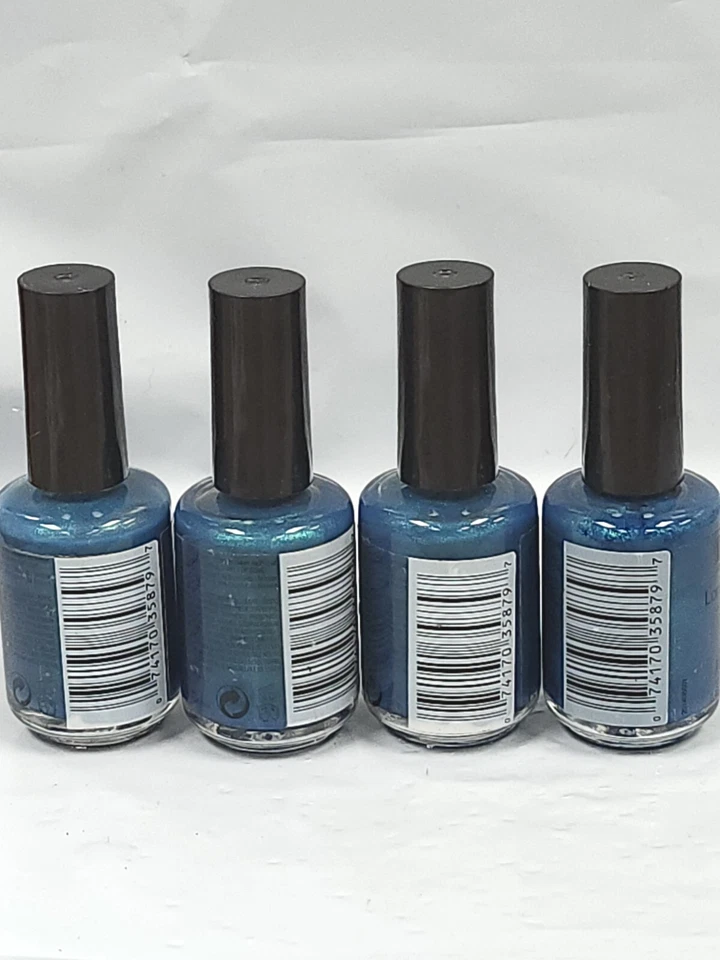 NYC New York Color Long Wearing Nail Enamel # 140 Empire State Blue 4Pcs  - Image 2 of 2