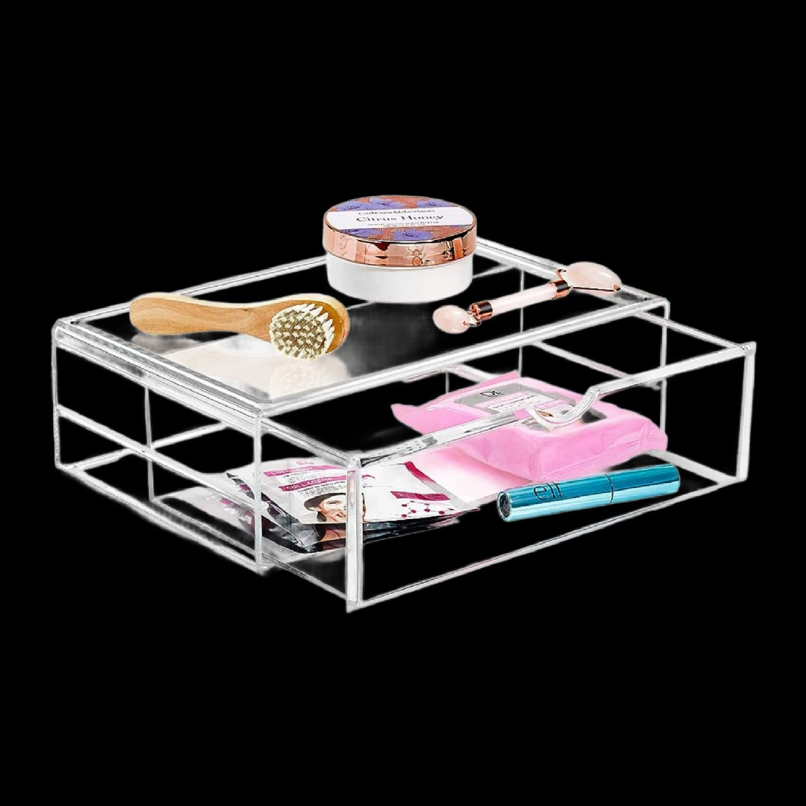 Large SORBUS Acrylic Stackable Makeup Organizer Drawer ~ 13.5" x 9" x 4.25"