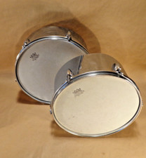 Timbale Steel Drums 2 pair only 13" and 14" Chrome No Name