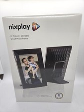 Nixplay - W08K Touch 8-inch LCD Smart Digital Photo Frame - Black/SILVER NEW