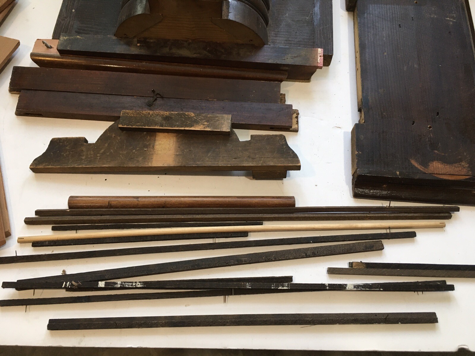 Antique/Vintage clock case mixed decorative wood part eBay