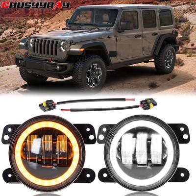 1 Pair 4''in Bumper LED Fog Lights Fit For Dodge Journey 2009 2010 2011 2012 2013