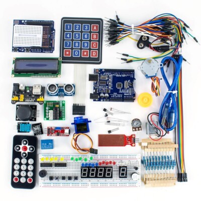 Für Arduino kompatibles R3 Starter Kit Explore Electronics mit 60+ Komponenten
