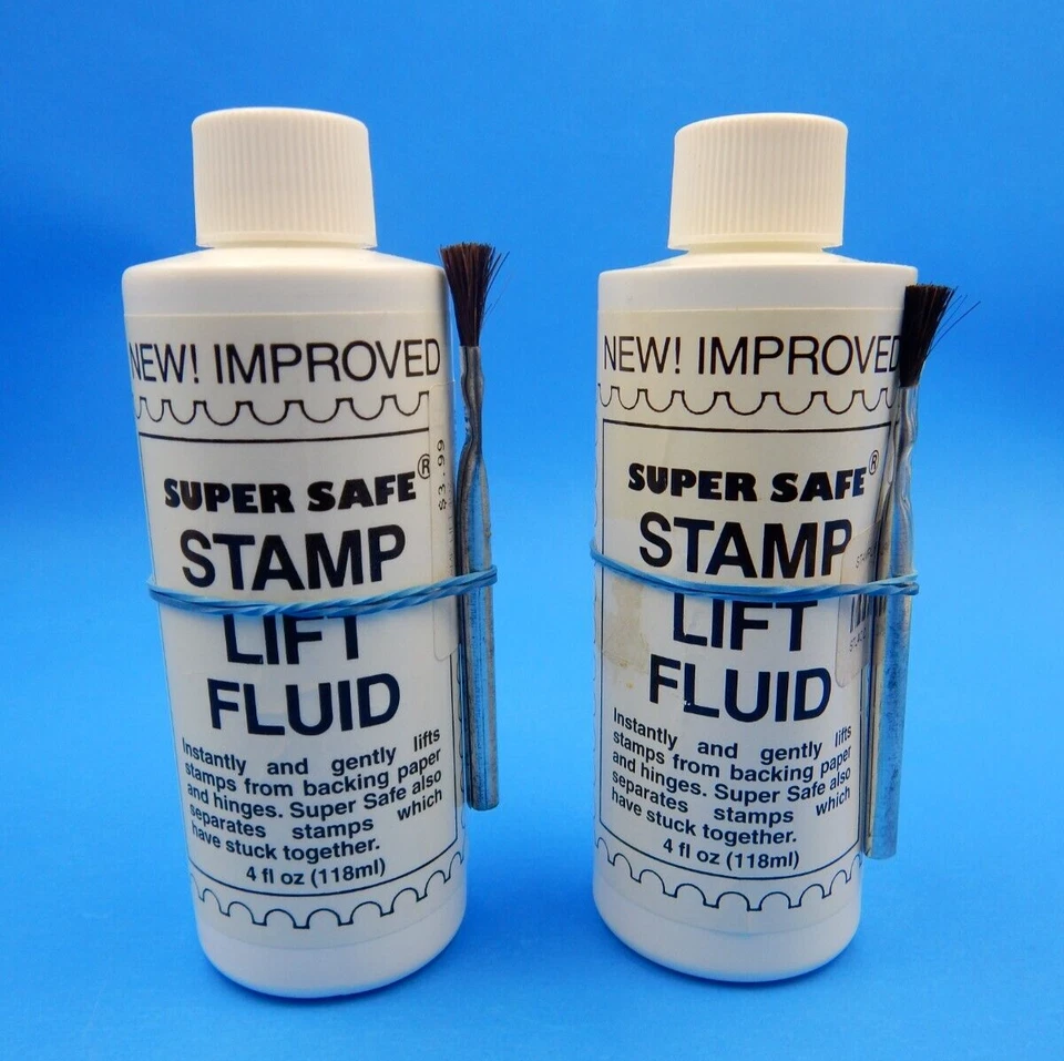 2 botellas - Líquido de elevación de sellos súper seguro 4 oz. con cepillo aplicador