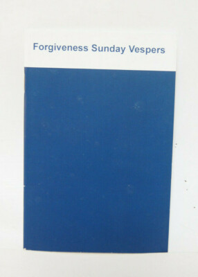 Forgiveness Sunday Vespers Reverend Paul Lazor St. Vladimirs Press Book Orthodox