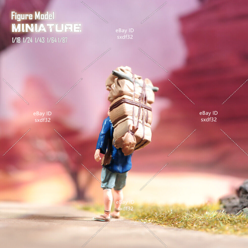 1/64 1/87 1/43 1/24 1/18 Scena Miniature Arrampicata Wild Man Bagaglio Figure Bambola - Foto 11 di 34