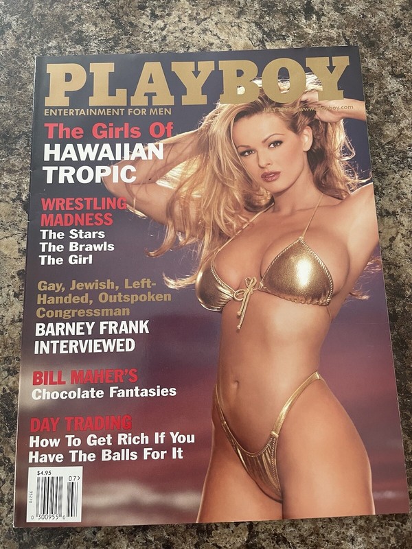 PLAYBOY JULY 1999 MAGAZINE GIRLS OF HAWAIAN TROPIC BILL MAHER KARREN FINLEY