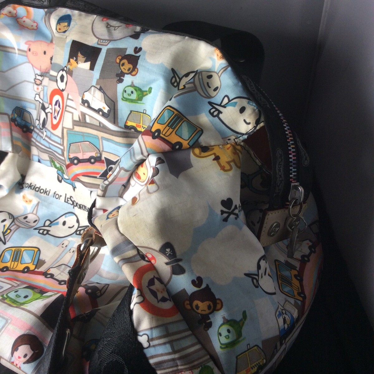 LeSportsac Tokidoki collaboration bag USED Multiple Zippers | eBay
