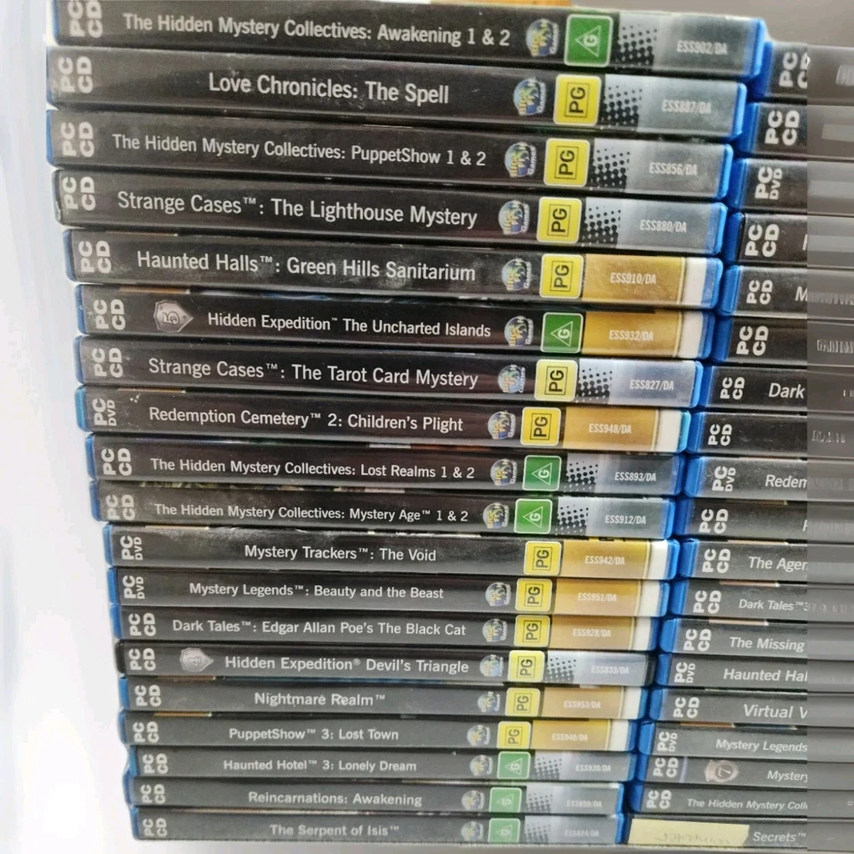 PC CD-Rom Games Mystery Quiz Hidden Object Mystery x 38 BULK LOT Big fish games - Image 4 of 4