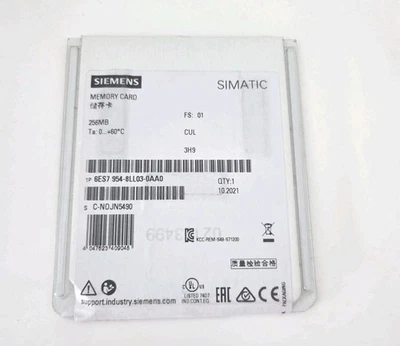 Siemens 6ES7954-8LL03-0AA0 SIMATIC S7 MEMORY CARD 256 MB — PLCs