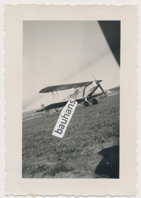 Böblingen Flugplatz Flugzeug Doppeldecker Vorkriegszeit (3290n)