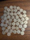 Mercury SILVER dimes roll of 50 1917 - 1945