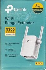 TP-Link N300 WiFi Wi-FI Wireless Range Extender RE105 - Open Box