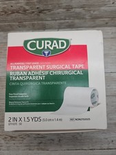 CURAD Transparent Adhesive Tape Size: 2" x 1.5 yd. Box of 50 Rolls