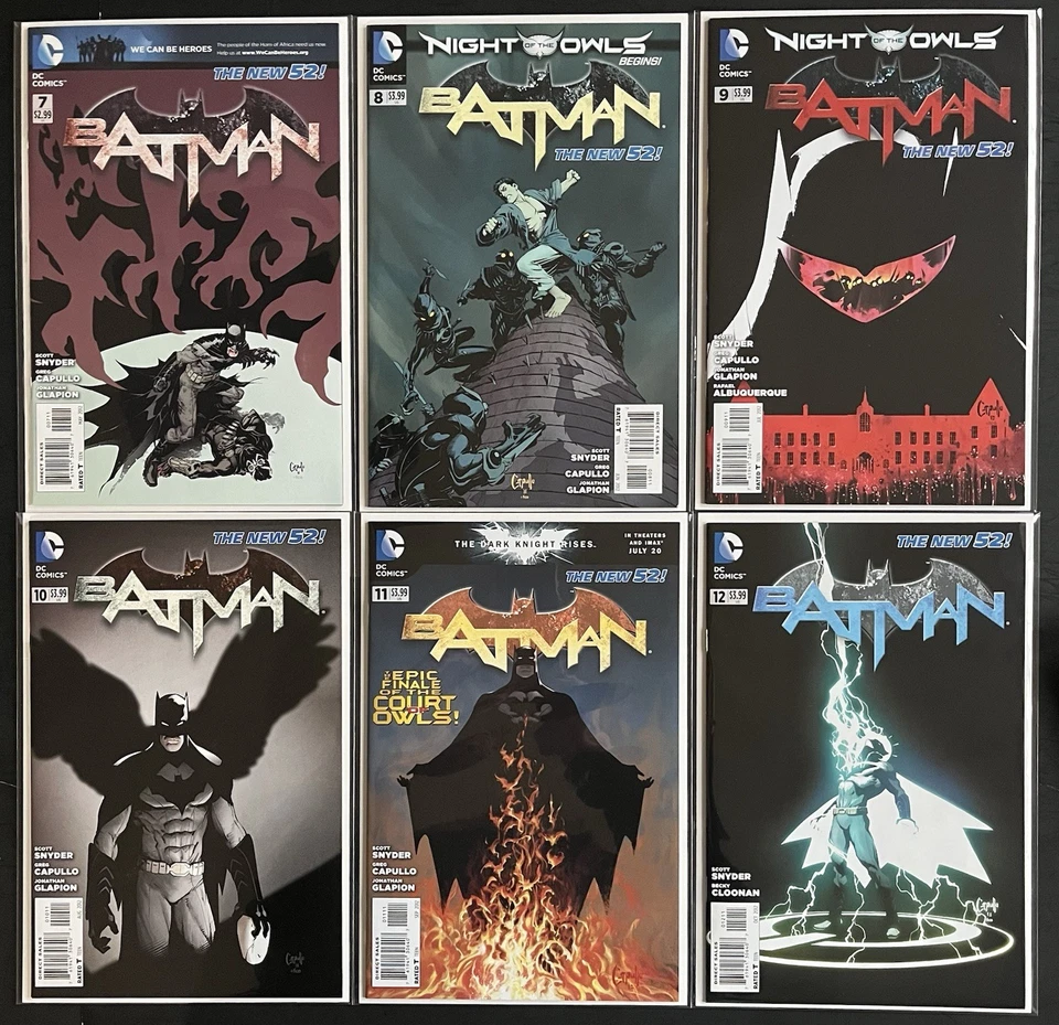 Batman Nuevo 52 #0, 1-52 Anuales #23.1-23.4 Casi Nuevo/Nuevo+ #6 Corte de Búhos DC Comics Lote Foto 4 de 4