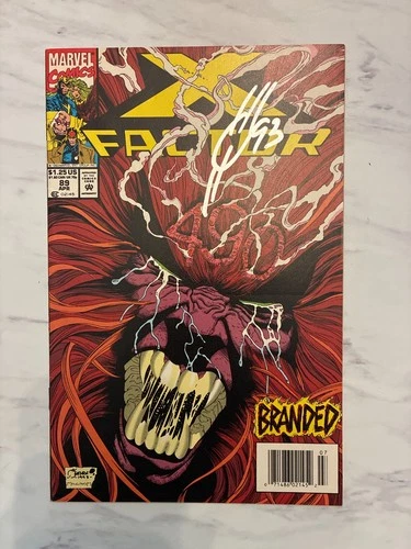 X-Factor #89 1993 VF 8.0 Joe Quesada Cover Signed COA Branded Gemini