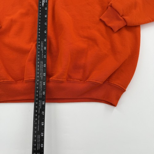 Vintage Mercer Bears Sweater Mens XL Orange NCAA Football Crewneck Jerzees 90s - Picture 4 of 7
