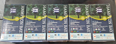Lot of 5 Hampton Bay Lauderdale Smart LED Pathway Light Powered by Hubspace